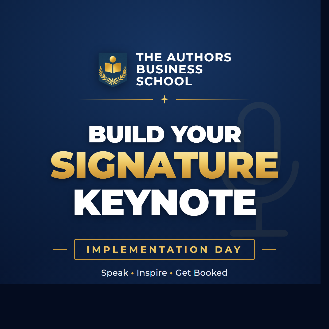 Build Your Signature Keynote — TABS Implementation Day