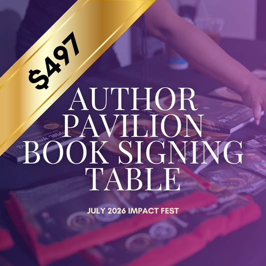 Author Pavilion Book Signing Table - July 2026 Impact Fest