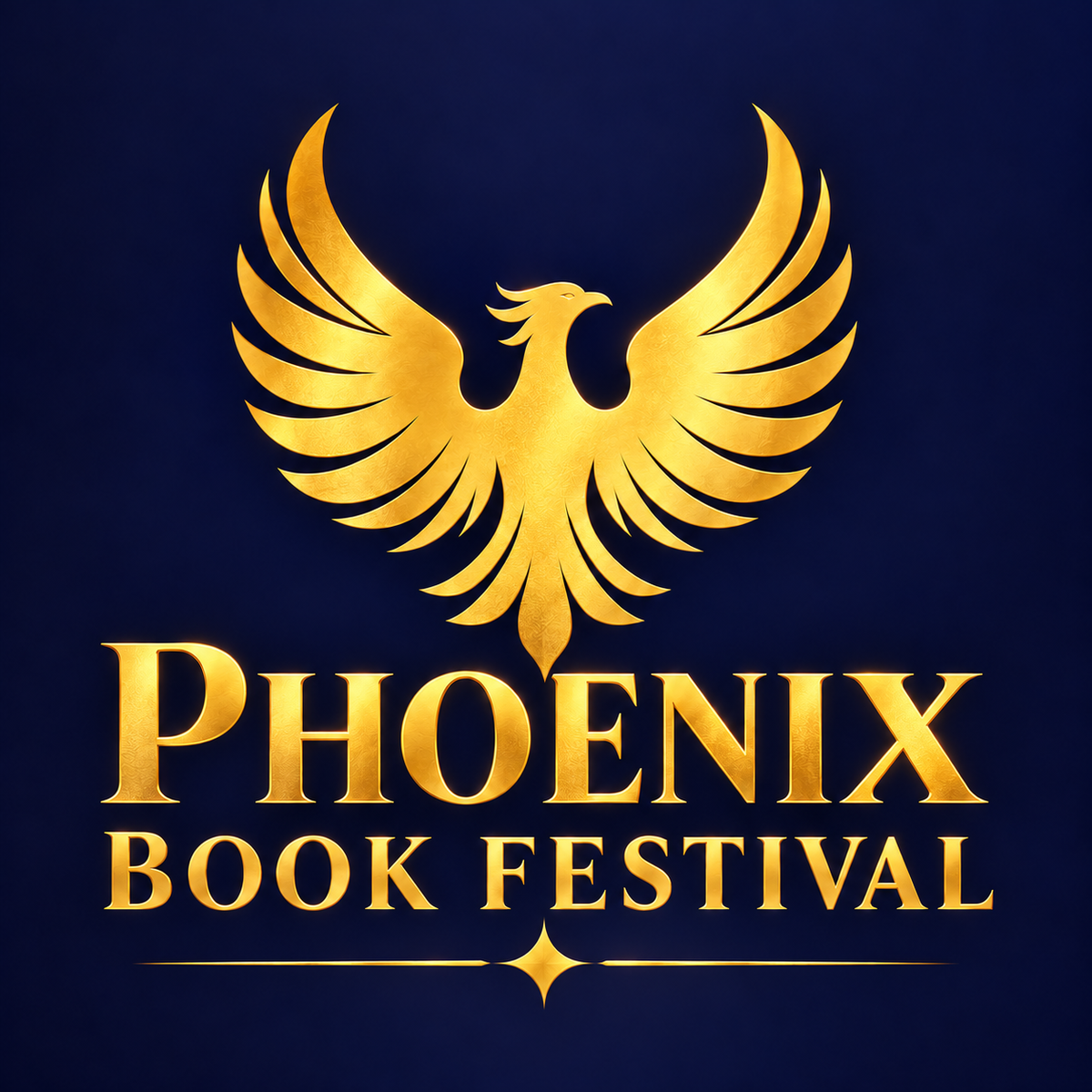 Phoenix Book Festival 2027 golden logo