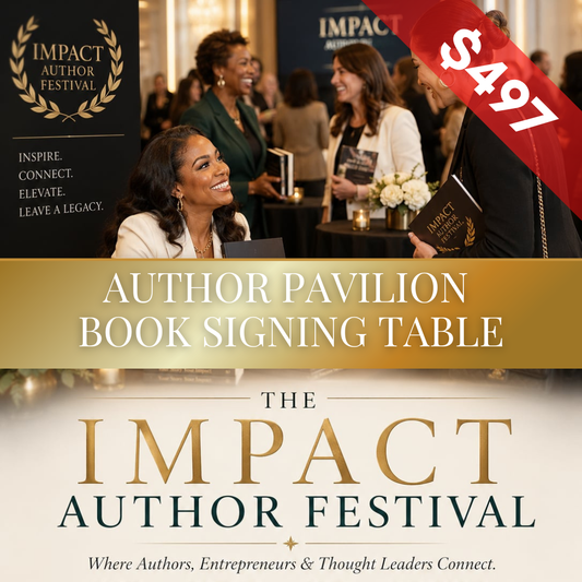 Author Pavilion Book Signing Table - July 2026 Impact Fest
